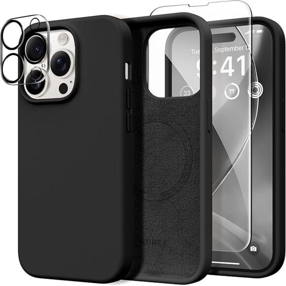 iPhone 14 Pro Max MagSafe Case, with Screen Protector & Camera Lens Protector - Picture 1 of 8